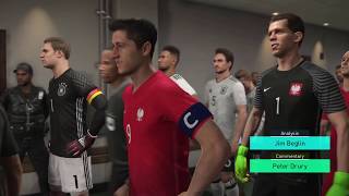 Pro Evolution Soccer 2018 gameplay - Poland vs Germany - Ekspert Ceneo