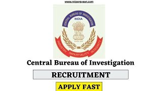 CBI Recruitment 2023