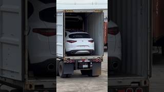 Vehicles load into a 40” container w 4 cars