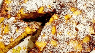 Torta di mele e gocce di cioccolato