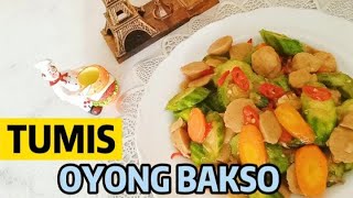 DIJAMIN SUAMI HABISIN NASI KALAU DIMASAKIN INI |TUMIS OYONG BAKSO |TUMIS GAMBAS BAKSO |ASMR COOKING