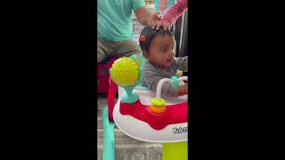 6 month old boy first time sit on a walker||cute baby happy face#short#youtube short subscribe👇👇👇🙏🙏