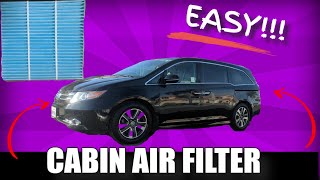 HOW TO REPLACE/CHANGE CABIN AIR FILTER FOR 2011-2017 HONDA ODYSSEY