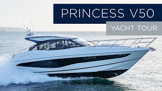 2024 Princess V50 Deck | Yacht Tour with Yacht Sales Professional | New Yacht For Sale in UK