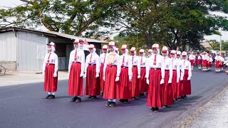 Lomba baris-berbaris putra-putri SDN Pagu 2 dalam rangka memeriahkan HUT RI ke-78.