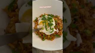 Kimchi fried rice egg volcano | Liquid gold