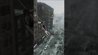 Marvels Spider-Man Miles Morales Sunflower Web Swinging in snow #shorts