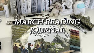 MARCH reading bullet journal flip-through; Legendborn themed (King Arthur retelling)