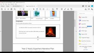 English Writing Lesson 8 Storyboard and plan your Superhero Narrative