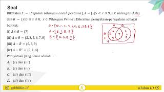 Irisan, Gabungan, dan Selisih Himpunan | Himpunan | Kelas 7