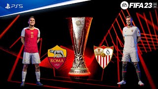 FIFA 23 Sevilla Vs Roma Europa League Final 22/23 Full Match | PS4PRO [UHD] Gameplay