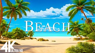 FLYING OVER BEACH (4K UHD) — расслабляющая музыка и красивые видеоролики о природе — 4K видео HD