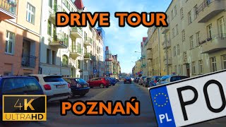 ⁴ᴷ⁶⁰ 🇵🇱 Drive Tour | Poznan, Poland | Sołacz, Jeżyce, Downtown, Wilda (March 2023) [4K]