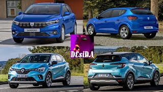 2021 Dacia Sandero Stepway vs 2021 Renault Captur (technical comparison)