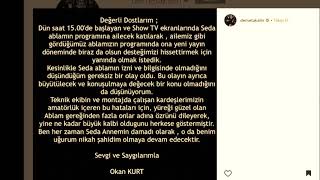 Demet Akalın eşi Okan Kurt'un mesajını paylaşarak Seda Sayan ile gerginliği bitirme sinyali verdi