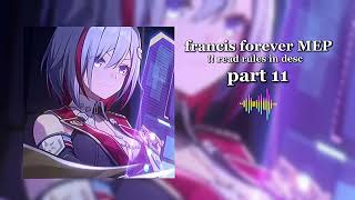 OPEN (19/23) / francis forever MEP / READ DESC