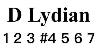 D Lydian mode backing track #LBT03D