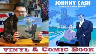 Johnny Cash Vinyl + Comic Buch Man in Black