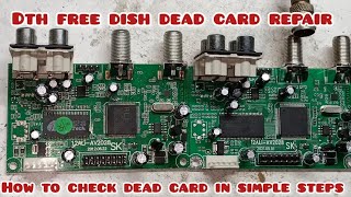 free dish dead card repair| free dish card no signal/how to check dead card #ddfreedish#freetoair