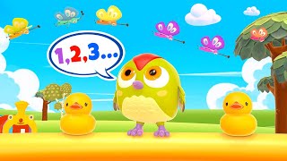 Learn numbers for kids with the Numbers song for babies! Nursery rhymes with Hop Hop the Owl.