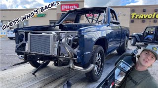 Building A No Prep S10 Ep.4! Picking up the truck from @StreetRacingChannel's shop!!!