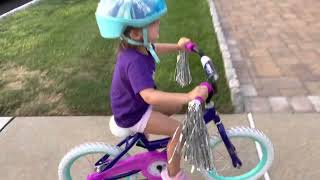 Olivia riding her bike!!