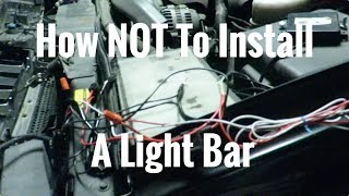 How NOT To Install A Light Bar | We Broke My Mom's Hummer H2 | Light Bar Install FAIL