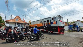 Kecegat KA Ranggajati Lokomotif CC206 13 93 CN di Jogja