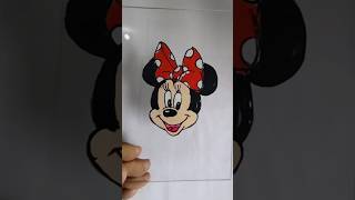 Micky mouse glass painting #shorts #trending # Micky voice credit by - @mr.roshan3dart