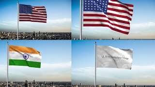 3D Flag Maker Animation Template | After Effects Template