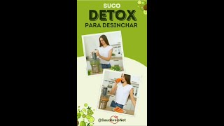 Suco Detox super fácil para desinchar e perder peso rápido! #shorts