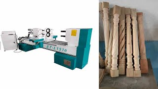 Dual-Spindle CNC Wood Lathe For Turned Posts, Corbel