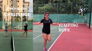 Jumping rope & Badminton Challenge! Let’s watch don’t laugh 😂😂lol