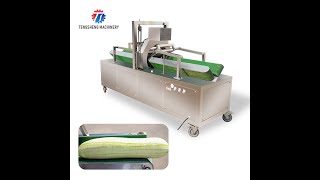 Horizontal wax gourd peeling machine