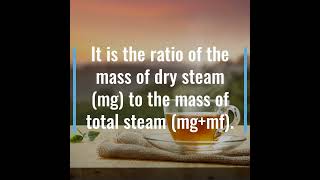 Dryness Fraction Of Steam #shorts