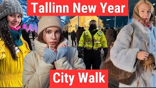 🔥 Tallinn's Midnight Temptation 🔥 Nightlife Estonia, the City Walking Tour 4K