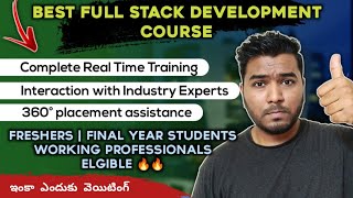 Best Full Stack Development Course | 360° placement assistance | High Paying Job | In Telugu