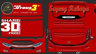 Share template 3D Hino Jb3+ Mod Local Caroseries "Sugeng Rahayu"