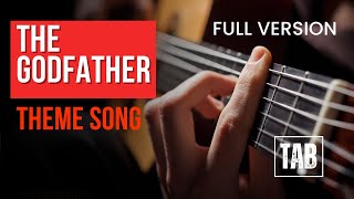 The Godfather - theme song  - Super Easy Fingerstyle Guitar Tutorial TAB