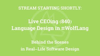 Live CEOing Ep 840: Language Design in Wolfram Language [AssociationComap, MidDate & More]