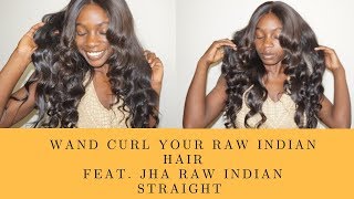 Wand curl your RAW INDIAN hair extensions| GRWM style feat. the softest hair you will ever wear