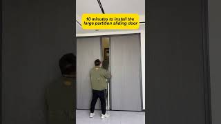 The stair partition door was installed in 10 minutes.#foldingdoors #pvcdoor #partitiondoor