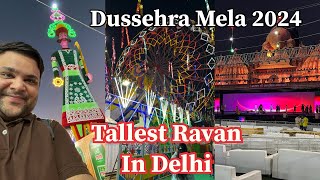 Dussehra Mela 2024 | Tallest Ravan in Delhi | Durga Puja 2024 | Garba Night | Navaratri Day 3 Vlog