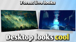 Green forest desktop | make windows looks cool | desktop customization live wallpaper desktop setup