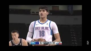 kalaitzakis 16pts 1ast 2reb                                    okc blue vs Austin spurs