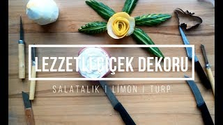 Turp Gibi Sebzelerden Nasıl Gül Yapılır? | Lezzetli Dekorlar