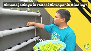 Gimana Jadinya Instalasi Hidroponik di Dinding???