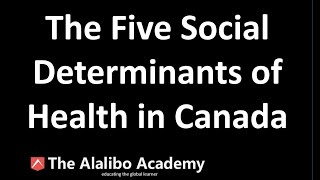 The Five Social Determinants of Health in Canada