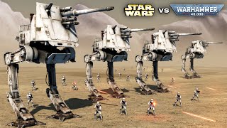 STAR WARS vs WARHAMMER 40K: Galactic Empire vs Imperial Guard - Men of War: Assault Squad 2