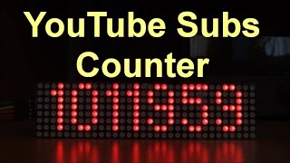 ESP8266 YouTube subs counter - Data API v3 + JSON